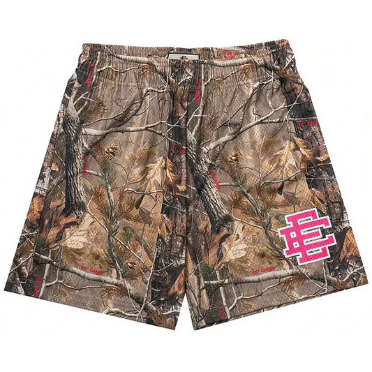 EE Shorts - Camo Rosa